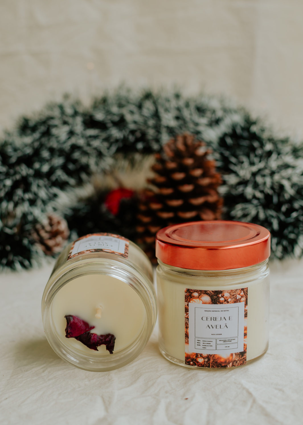 Vela Cereja e Avelã 170Ml